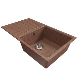 Мойка ML-GM20 КОМФОРТ с крылом, терракотовая (307), 830*480*190мм - 00-00009409