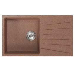 Мойка ML-GM20 КОМФОРТ с крылом, терракотовая (307), 830*480*190мм - 00-00009409