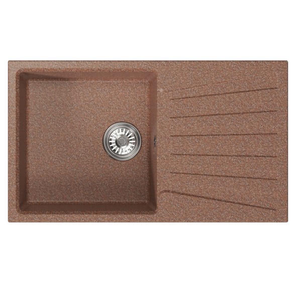 Мойка ML-GM20 КОМФОРТ с крылом, терракотовая (307), 830*480*190мм - 00-00009409 