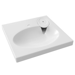 Раковина над стиральной машиной &amp;quot;ОРЕОЛ&amp;quot; 60*60 ш*г, с кронштейнами (MIXLINE) - БП-00006545 