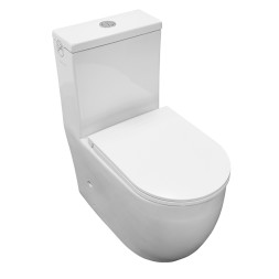 Унитаз-моноблок Azario Velluto, торнадо, с сиденьем микролифт 650*370*775 (AZ-6281)