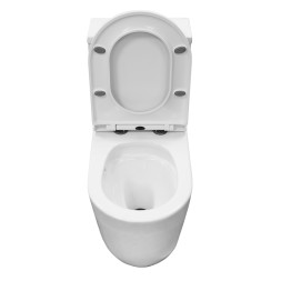 Унитаз-моноблок Azario Velluto, торнадо, с сиденьем микролифт 650*370*775 (AZ-6281)