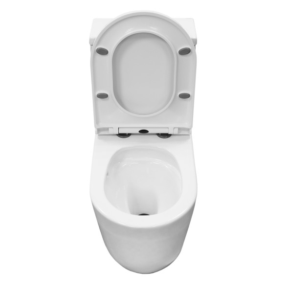 Унитаз-моноблок Azario Velluto, торнадо, с сиденьем микролифт 650*370*775 (AZ-6281)