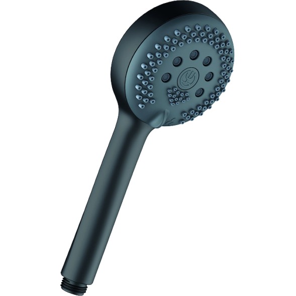 Ручной душ Kludi Logo пластик, 3 режима, черный матовый (6830039-00)