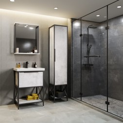 Пенал "БРУКЛИН-38" Бетон ЛОФТ (ЛДСП) - 543944