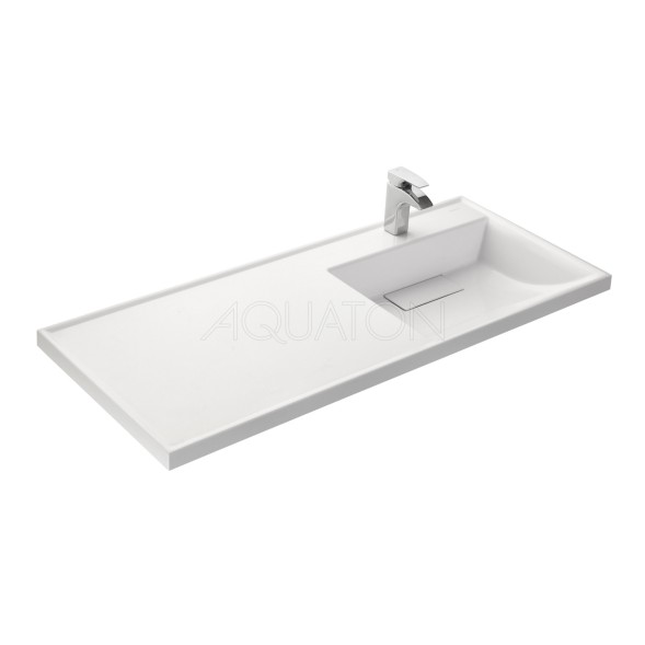 Раковина AQUATON Лондри 1200  белая, правая (1A72243KLH010)