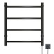 Полотенцесушитель MIXLINE CAPELLA  60х50 (таймер, 201 Вт, 4 перекладины) электрический ЧЕРНЫЙ - ML-556340 