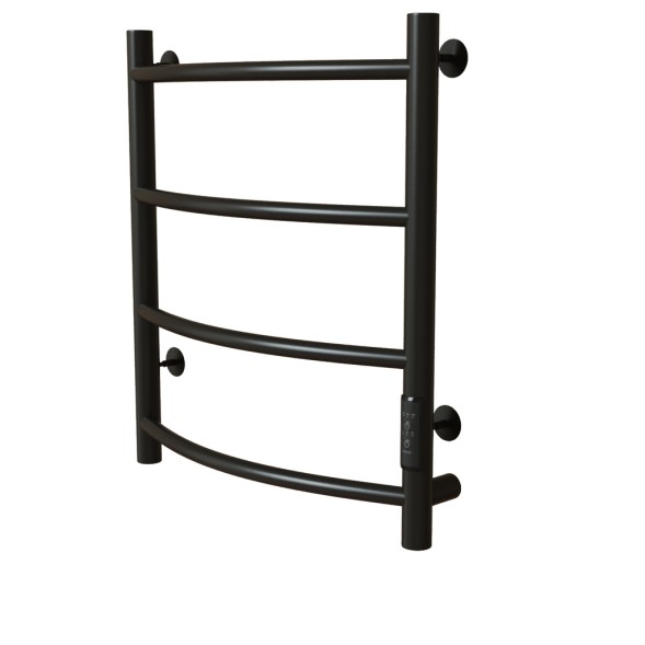 Полотенцесушитель MIXLINE CAPELLA  60х50 (таймер, 201 Вт, 4 перекладины) электрический ЧЕРНЫЙ - ML-556340 