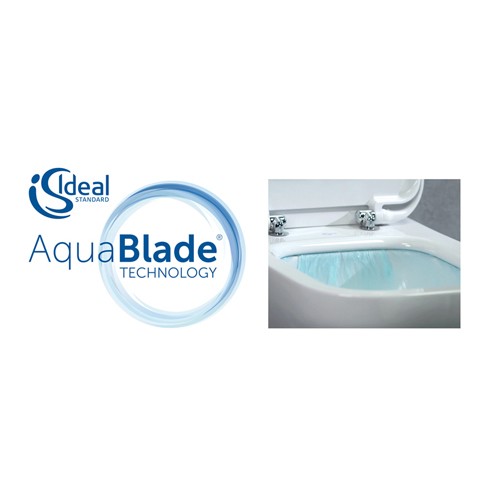 Унитаз приставной Ideal Standard CONNECT AIR AquaBlade® горизонтальный выпуск, белый (E004201)