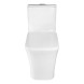 Унитаз-моноблок AZARIO STOUN 405х750х780 напольный, безободковый, в комплекте с сиденьем дюропласт микролифт, белый (AZ-1109)