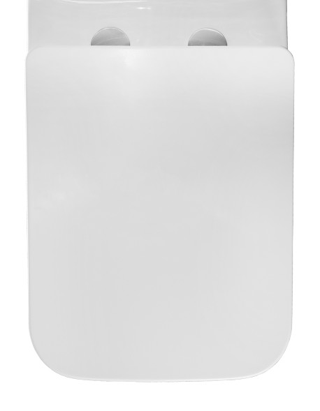 Унитаз-моноблок AZARIO STOUN 405х750х780 напольный, безободковый, в комплекте с сиденьем дюропласт микролифт, белый (AZ-1109)