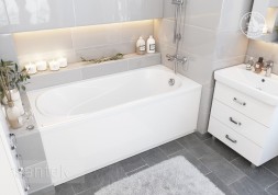 Ванна акриловая Santek КАСАБЛАНКА M 150х70, прямоугольная, белая