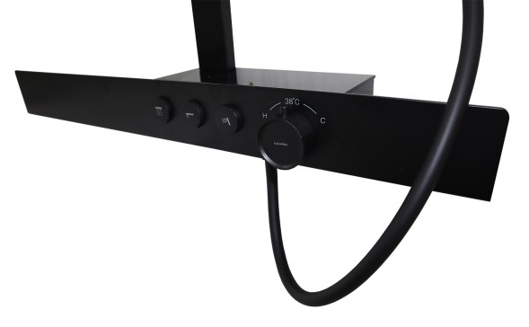 Душевая система Azario Deepsea термостатический картридж, черный (AZ-679008DB9PA)