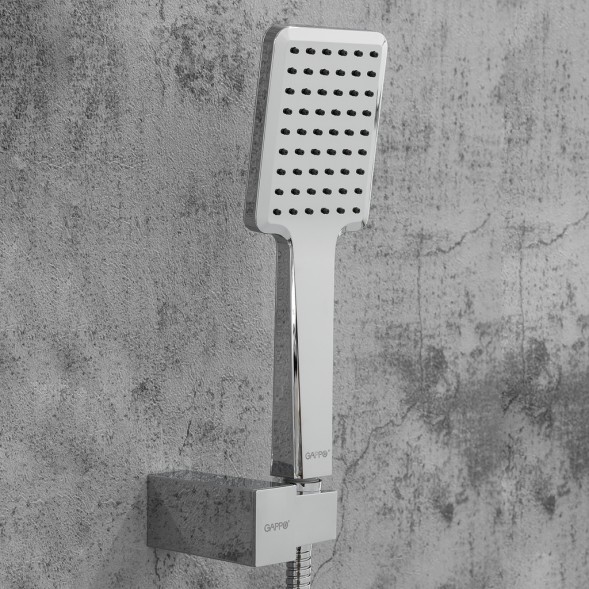 Душевая система термостат  G7107-40 GAPPO лейка &amp;quot;Тропический душ&amp;quot; встраиваемая ХРОМ - G7107-40 