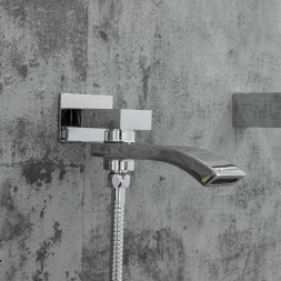 Душевая система термостат G7107-40 GAPPO лейка "Тропический душ" встраиваемая ХРОМ - G7107-40
