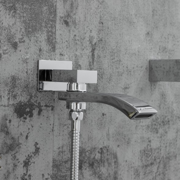 Душевая система термостат  G7107-40 GAPPO лейка &amp;quot;Тропический душ&amp;quot; встраиваемая ХРОМ - G7107-40 