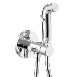 Смеситель с гигиенической лейкой 25к ПРОФСАН ПСМ-ST-0710 тип См-БдОРЗШл встраиваемый, ХРОМ - PSM-ST-0710