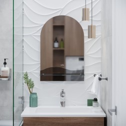 Зеркало MIXLINE &amp;quot;Амели&amp;quot; 390*585 (ШВ) с полкой (К) - B420 