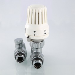 Комплект терморегулирующего оборудования для радиатора 1/2'' прямой VALTEC VT.046.N.04 - VT.046.N.04
