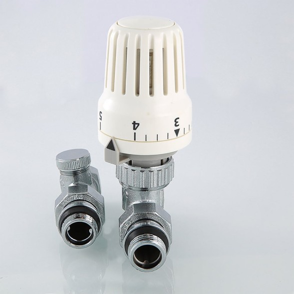 Комплект терморегулирующего оборудования для радиатора 1/2&amp;#039;&amp;#039; прямой VALTEC VT.046.N.04 - VT.046.N.04 