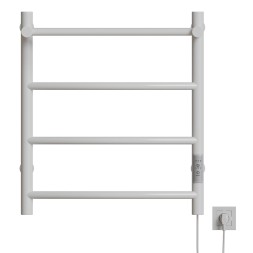 Полотенцесушитель MIXLINE CAPELLA  60х50 (таймер, 251Вт, 3 перекладины + ПОЛКА) электрический БЕЛЫЙ - ML-556345 