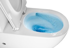 Унитаз-компакт Azario CORSA 630x380x830 напольный, смыв "ТОРНАДО", безободковый с бачком и сиденьем микролифт (AZ-2062Т)