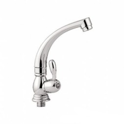 Смеситель для раковины/мойки 1/2 кер L4196 Ledeme ручка-флажок моно, силумин - L4196 