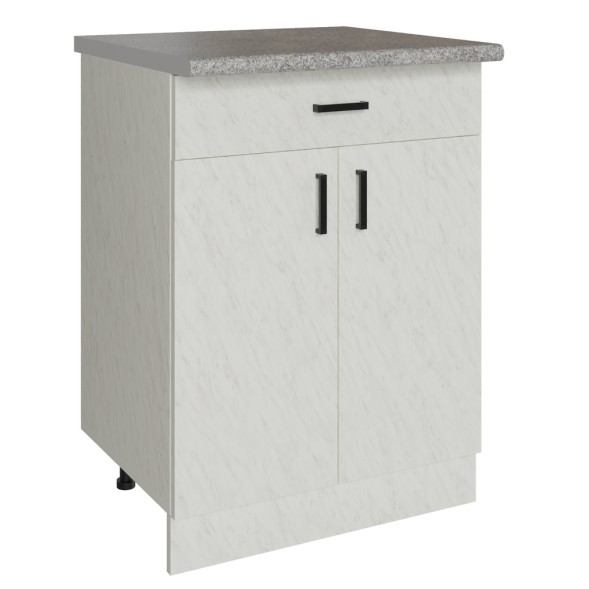 Стол разделочный 60 белый мрамор (1 ящик) - 523294 