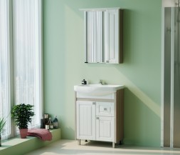 Зеркальный шкаф &amp;quot;ВЕРСАЛЬ-62&amp;quot; белое дерево левый с подсветкой(ПВХ) - 535000 