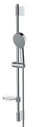 Душевой гарнитур Bossini DINAMICA/3: ручной душ 3 режима, душевая штанга, мыльница, шланг Cromolux 200 см, хром (DE6021N.030)