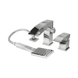 Смеситель для акриловой ванны 35к G1107 GAPPO (3 отв.) ХРОМ - G1107