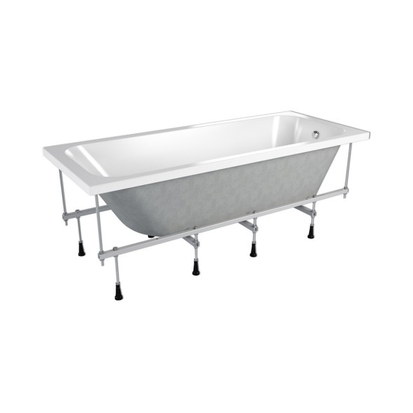 Ванна акриловая  1,7*0,7 &amp;quot;Strict&amp;quot;  (каркас+экран) (Метакам) -  