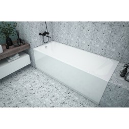 Ванна акриловая  1,7*0,7 "Strict"  (каркас+экран) (Метакам) -