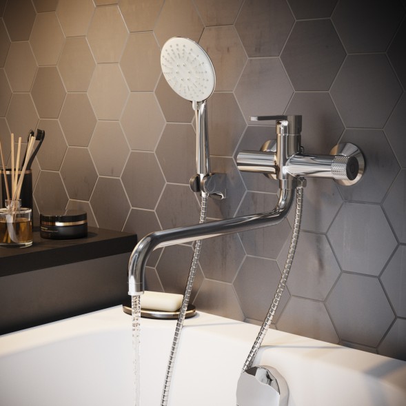 Смеситель для ванны и раковины 35k MIXLINE ML22-02 &amp;quot;Round&amp;quot; - ML22-02 