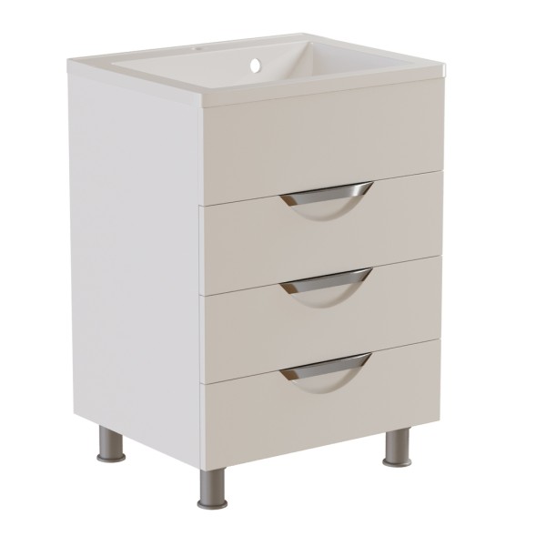 Тумба д/ванной &amp;quot;ЭТЬЕН-58&amp;quot; под раковину Roma 58 (Paola) /РИМ 58 (MIXLINE) (ПВХ) - 555157 