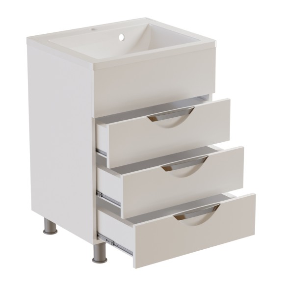 Тумба д/ванной &amp;quot;ЭТЬЕН-58&amp;quot; под раковину Roma 58 (Paola) /РИМ 58 (MIXLINE) (ПВХ) - 555157 