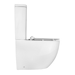 Унитаз-компакт Azario Mitta 620х340х810 напольный, безободковый, в комплекте с сиденьем микролифт (AZ-2128)