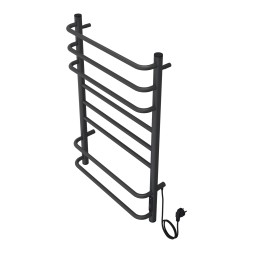 Полотенцесушитель MILAN 500/800 электрический ГРАФИТ R 8 пер. AZARIO (AZ83900G)
