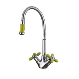 Смеситель для кухни 1/2 кер R43127-6 п/гайку FRUD Зеленый - R43127-6 