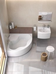 Ванна акриловая Ravak GENTIANA 150 x150 белая