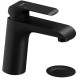 Смеситель для раковины Ravak Flat FL 013.20 с донным клапаном, керамический картидж, черный матовый (X070172)
