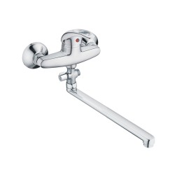 Смеситель для ванны и раковины 40к CN2103-2 CRON L-излив, ХРОМ - CN2103-2