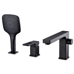 Смеситель для акриловой ванны 35к G1117-6 GAPPO (3 отв.) ЧЕРНЫЙ - G1117-6 