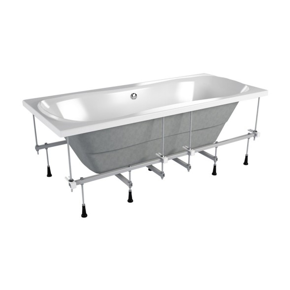 Ванна акриловая  1,7*0,75 &amp;quot;Unity&amp;quot;  (каркас+экран) (Метакам) -  