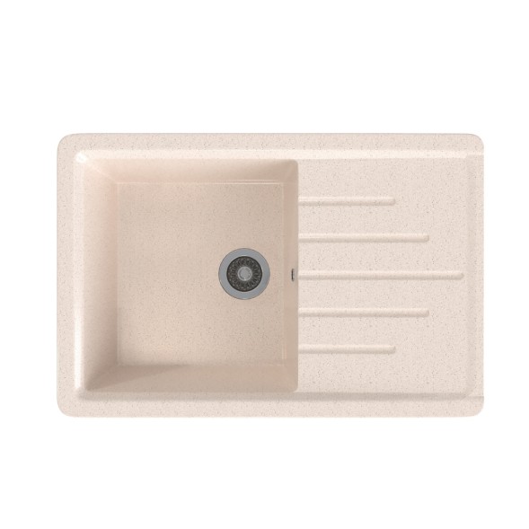 Мойка ML-GMS07 СТАНДАРТ с крылом, бежевый (328), 750*495*190мм - 00-00002327 