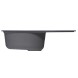 Мойка ML-GM16 КОМФОРТ овальная с крылом, антрацит (343), 730*460*180мм - 00-00009370 