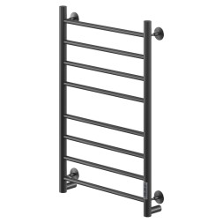 Полотенцесушитель MIXLINE VEGA 80х50 (таймер, 318 Вт, 8 перекладин) электрический ЧЕРНЫЙ - ML-556424