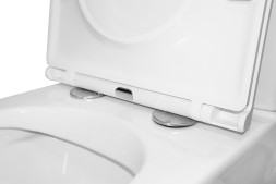 Унитаз-компакт Azario Maro 670x380x850 напольный, безободковый, с бачком и сиденьем микролифт (AZ-2125A-R)