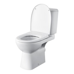 Унитаз-компакт Roca ACCESS, косой выпуск, c сиденьем микролифт (7.34P2.3.900.Y)