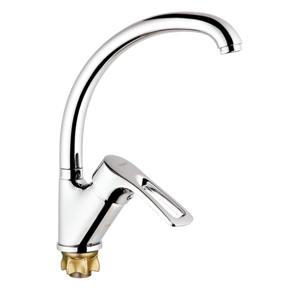 Смеситель для кухни 40к Glauf 9G4-A181 ЛАТ бок. ручка, п/гайку - 9G4-A181 